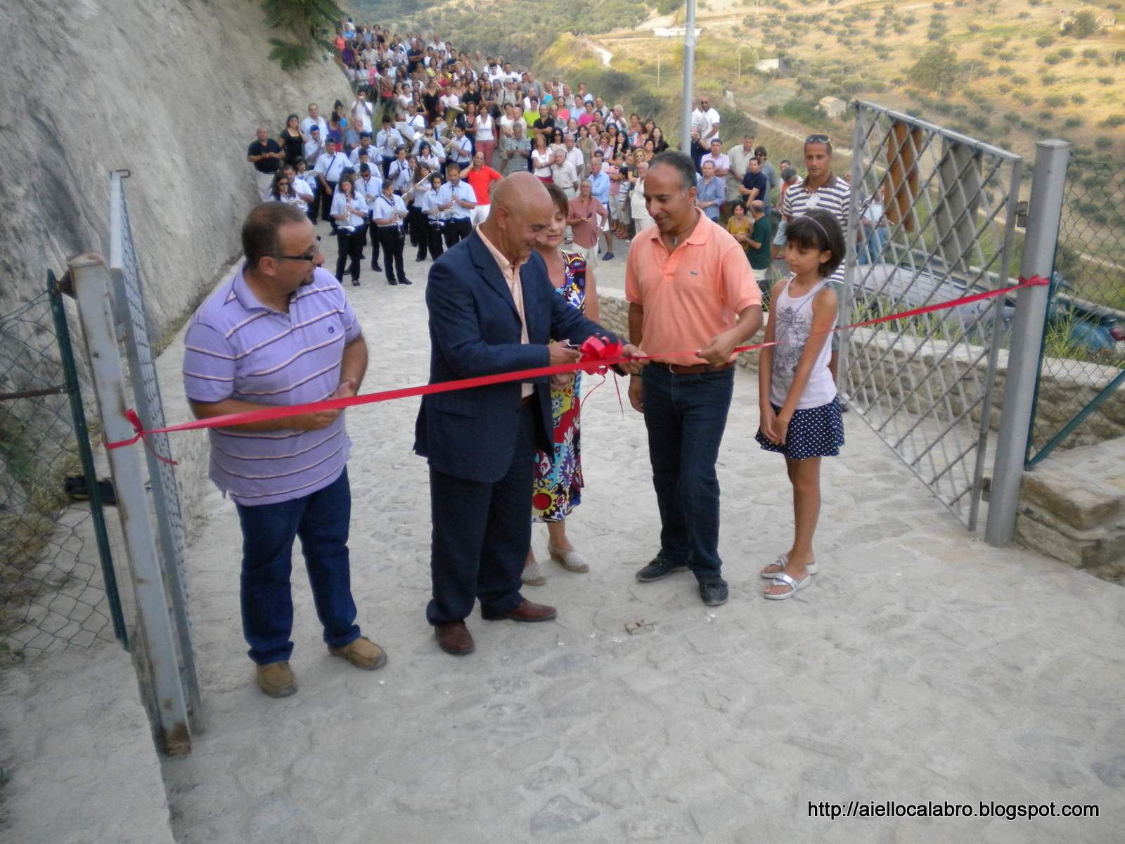 Innaugurazione parco archeologico Cozzo Piano taglio del nastro